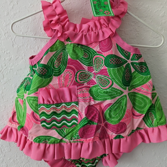 Little Sprouts swing top bloomer set - Picture 2 of 4
